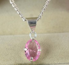 Ciondolo Matrimonio Uomo Birmania Spinello Rosa 6,15 Ct Pietra Ovale...