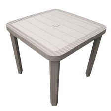 Tavolo Quadrato Da Giardino Avana 80x80cm In Plastica Arredo Spazio Esterno 0080