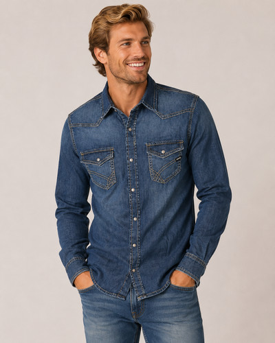 Camicia uomo jeans - camicia, manica