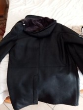 Giaccone di montone nero con