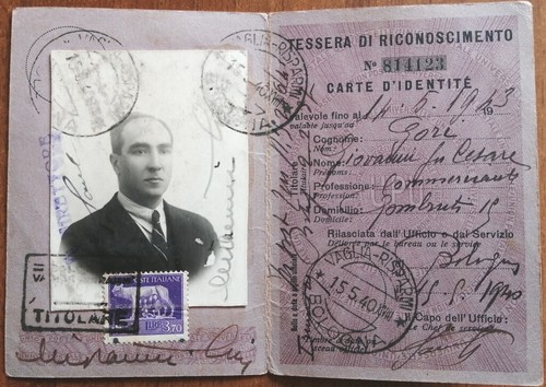 Tessera postale - tessera, di