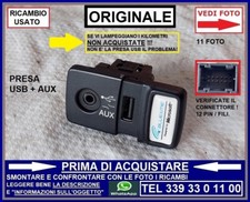 PRESA USB ORIGINALE FIAT 500 mod.312 G PUNTO EVO + ALTRI verifica controlla bene