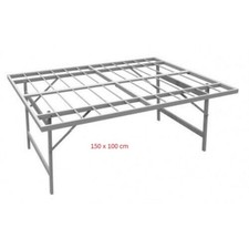 TAVOLO BANCO BRANDA RETE MERCATO AMBULANTE ALLUMINIO VETRORESINA 1,50 X 1,00 Mt