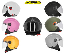 CASCO DEMI JET MOTO SCOOTER ACERBIS BREZZA + VISIERA OMOLOGATO ECE 22.06