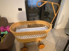 CULLA IN VIMINI FATTA A MANO X NEONATO NEONATA