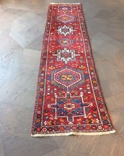 Passatoia vintage annodata a mano in lana