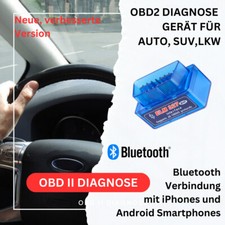 OBD2 Dispositivo Diagnostico Bluetooth Adattatore Connettore Scanner Auto per Android e iPhone