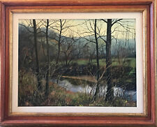 Dipinto Olio su Tela Guido Botta Belbo Piemonte cm. 105  x 86