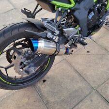 Tubo collegamento impianto scarico punta blu slip on Kawasaki Ninja 125 Z125 2018-2024