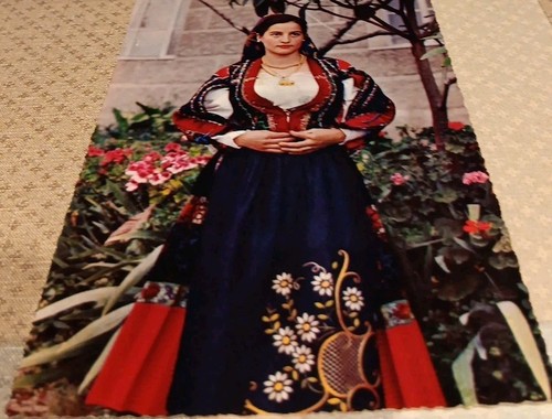 Cartolina costume sardo - cartolina,
