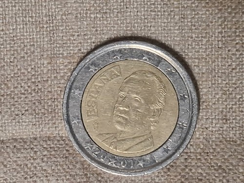 Moneta euro spagna 2001 - 2,