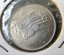 Italia 500 lire bighe - 500, anno