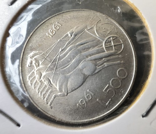 Italia 500 lire bighe anno - italia, "bighe"