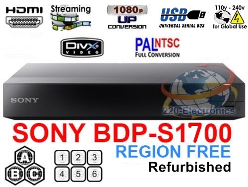 Sony bdp s1700 lettore - lettore, dvd