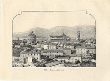 Stampa antica PISA veduta