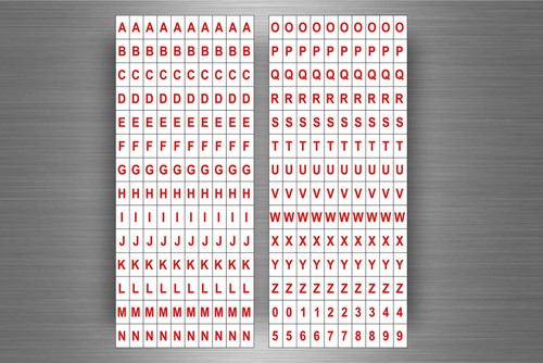 Set 280 sticker adesivo - x,