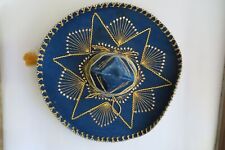 SOMBRERO MARIACHI MESSICO CALIDAD BLE RIFINITURE COLOR ORO VEDI DESCRIZ. E FOTO