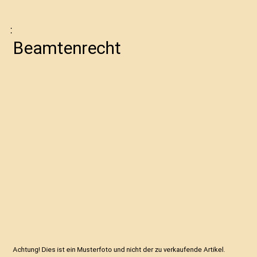 Beamtenrecht