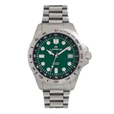 Orologio Uomo Automatico LORENZ LZ26974DD Acciaio Fondo Verde con Datario