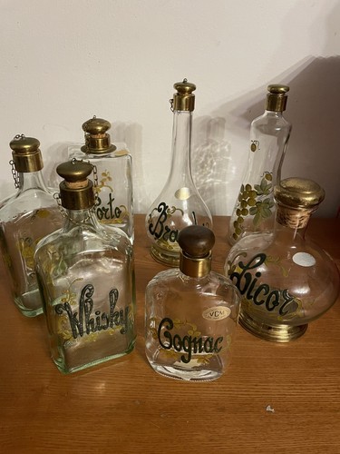Set bottiglie per liquori - bottiglie,
