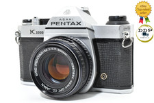 [Ecc+5] Pentax K1000 fotocamera reflex pellicola 35 mm obiettivo SMC PENTAX-M 50 mm F1.7 dal GIAPPONE