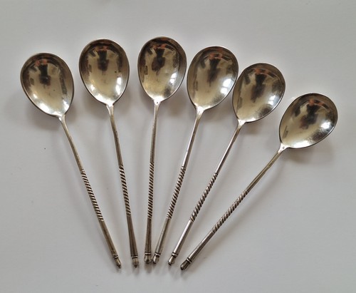 Set silver tea teaspoons - 6,
