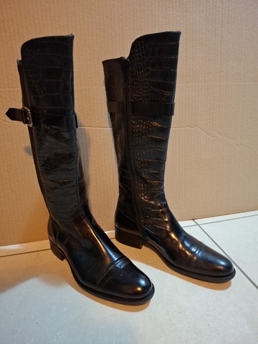 Stivale pelle donna nero - stivale,