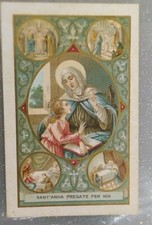 1898 Santino holy card  Antico