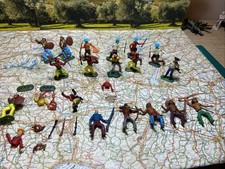 Lotto Soldatini Smontabili Scala 54 MM + ricambi ( Hong Kong)serie Western 