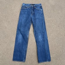 Jeans Andrew Mackenzie Relaxed Fit Denim Bottoni Fly Made In Italy 28x33