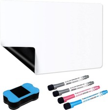 Relota A3 Lavagna Magnetica Frigo, Lavagna Bianca Cancellabile a Secco con 4 Pen