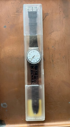 Bracciale pelle swatch - pelle, vintage