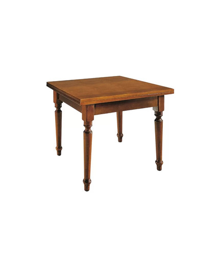 Tavolo noce con gambe tornite