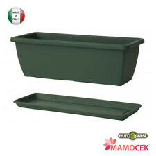 VASO Euro3plast cassetta Gardenie fioriera + sottovaso 40-50-60 plastica verde