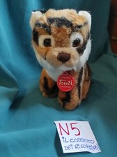 TRUDI ,PELUCHE-PUPAZZO TIGRE (N 5) SEDUTA,MEDAGLIETTA PLASTICA  ,MADE IN ITALY 