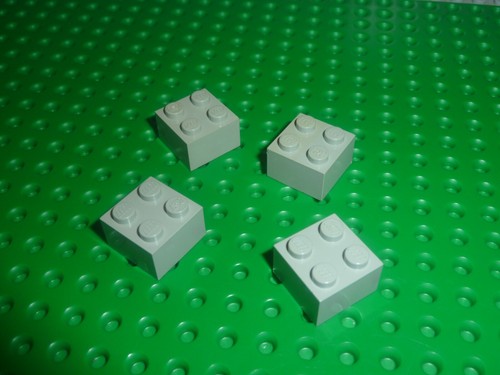 Lego oldgray bricks 2x2 - 4,