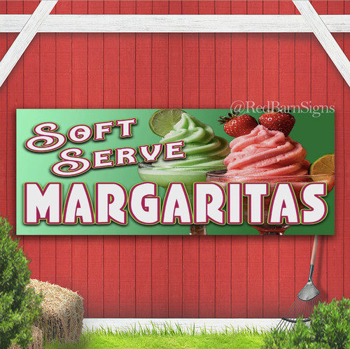 Insegna striscione soft serve - soft,