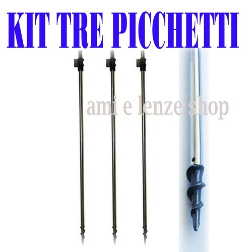 Tre picchetti per - picchetti, pesca