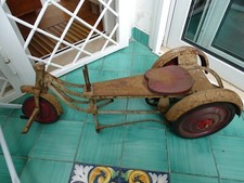 VECCHIO TRICICLO-GICATTOLO IN FERRO-CYCLO ETOILE-ANNI '30-DA RESTAURARE...