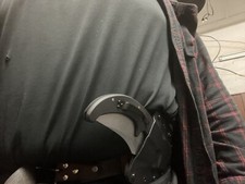 Crossdraw Quickdraw guaina ondulata solo abete acciaio freddo Espada xl