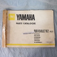 Per Yamaha rd 350 lc 82 moto manual parts manuale catalogo ricambi motore telaio