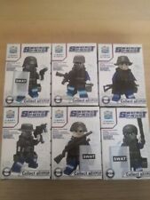 Personaggi Tipo Lego Swat Set 6 Pezzi
