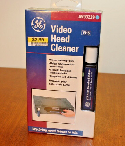 Vhs video head cleaner - ge,
