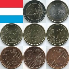 Monete euro Lussemburgo dal