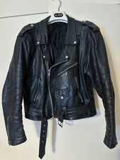 Chiodo biker in pelle