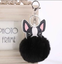 Portachiave pallina soffice   Borsa Donna con ciondolo Bulldog Francese 