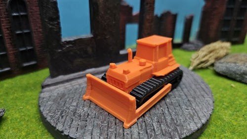 Bulldozer arancione nero - arancione,