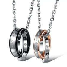 Coppia collane fedine anelli - coppia,