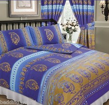 KASHMIR BLU ORO VIOLA ETNICO