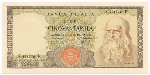 50000 lire banca italia - banca, d'italia